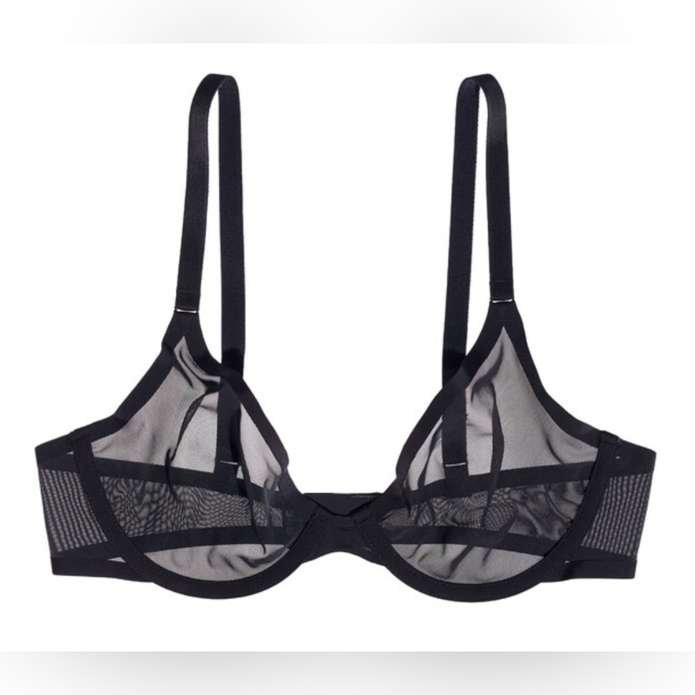 CUUP The Plunge Mesh Bra Sz 32E *NWOT*